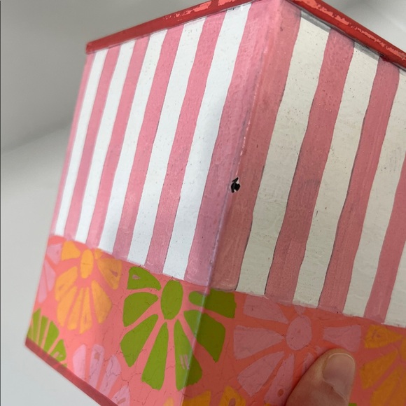 McKenzie Childs Grapefruit Twist Boutique Tissue Box Cover - Picture 5 of 6